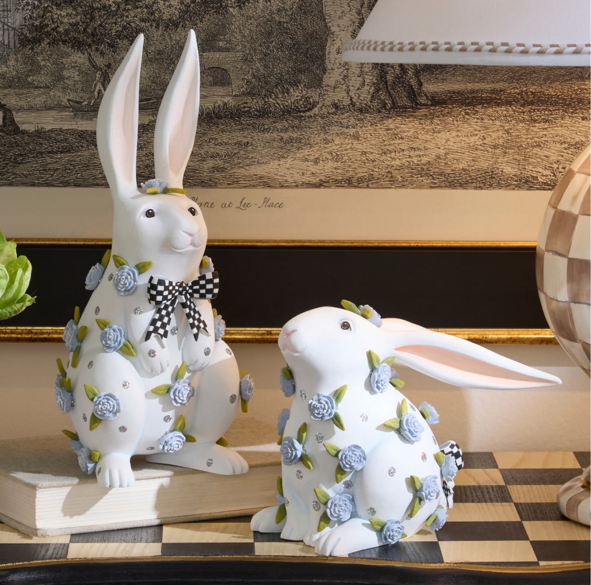 save on seasonal treasures - patience brewster peony rabbit fingures
