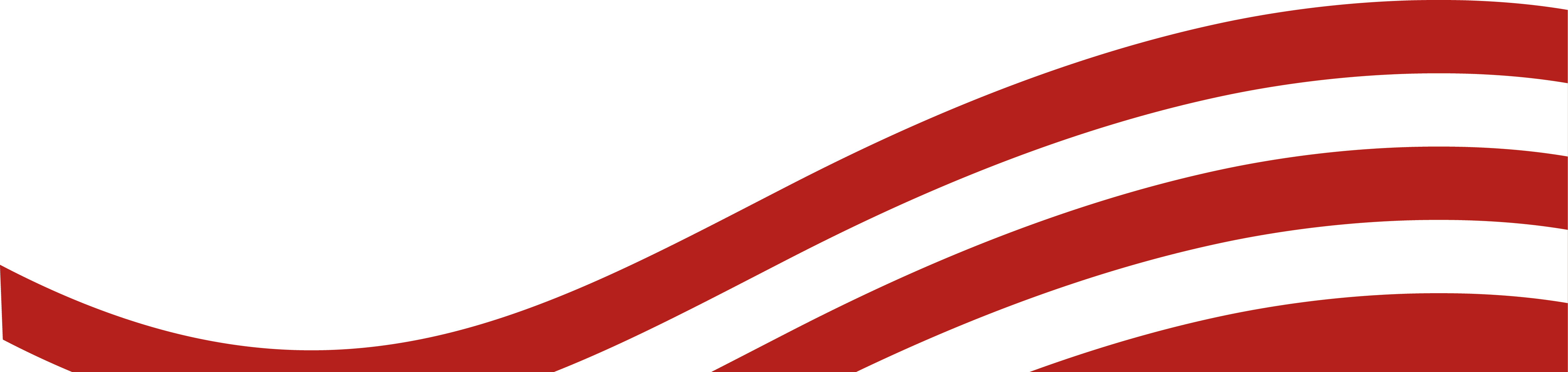 Red and white abstract wave design on black background