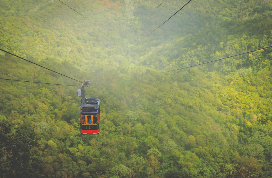 Cabine de téléphérique sur le mont Isabel de Torres, Puerto Plata, République dominicaine