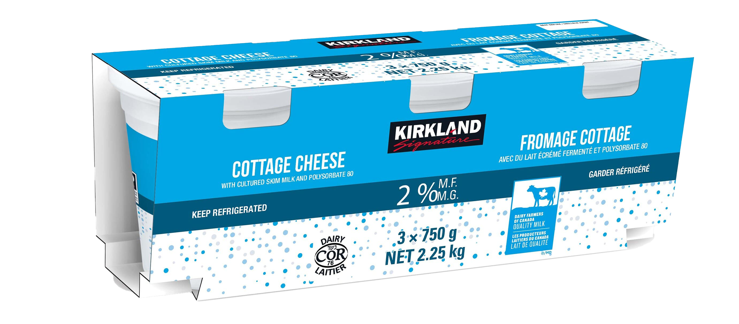 Le fromage cottage 2% Kirkland Signature