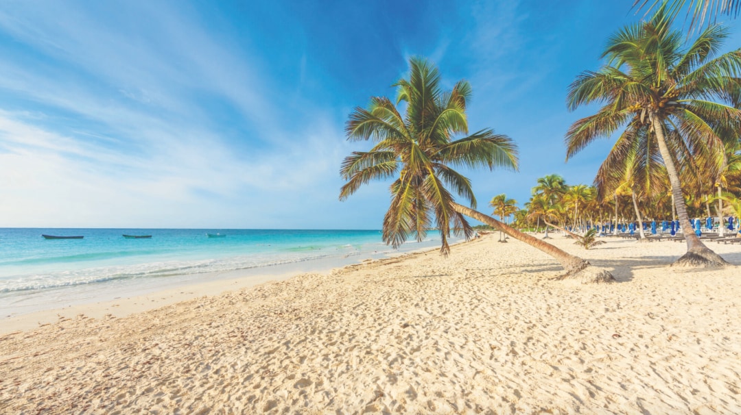 Plage Paradise à Tulum, au Mexique, juste au sud de Cancún