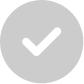 Simple gray check mark icon on a white background