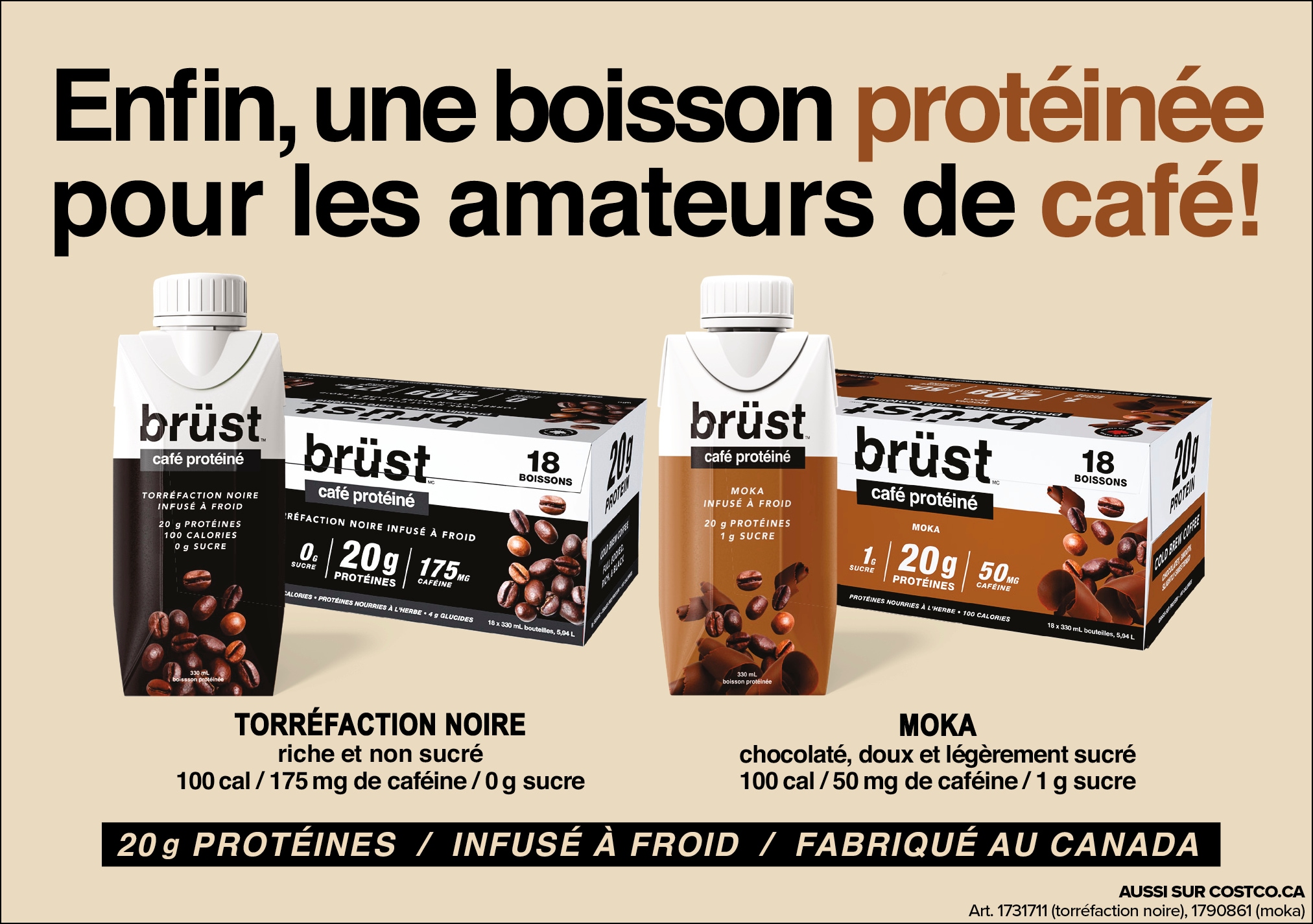 Ad -  Café protéiné Brust