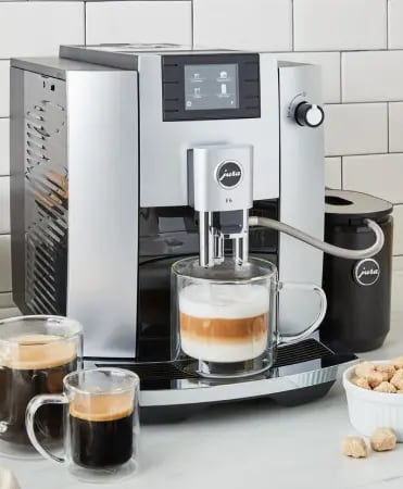 JURA E6 Automatic Coffee Machine in Platinum