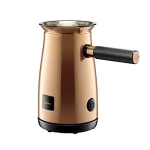 Modern bronze electric kettle with side handle