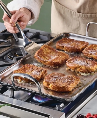 Hestan stovetop griddle with French toast