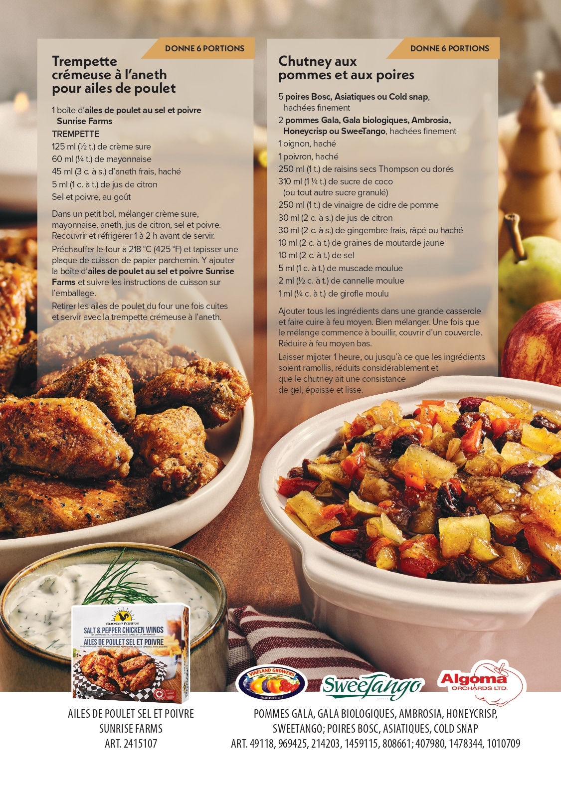 Ad - Recettes de plats festifs