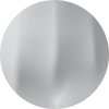 Close-up of a smooth, shiny metallic sphere with a soft white highlight