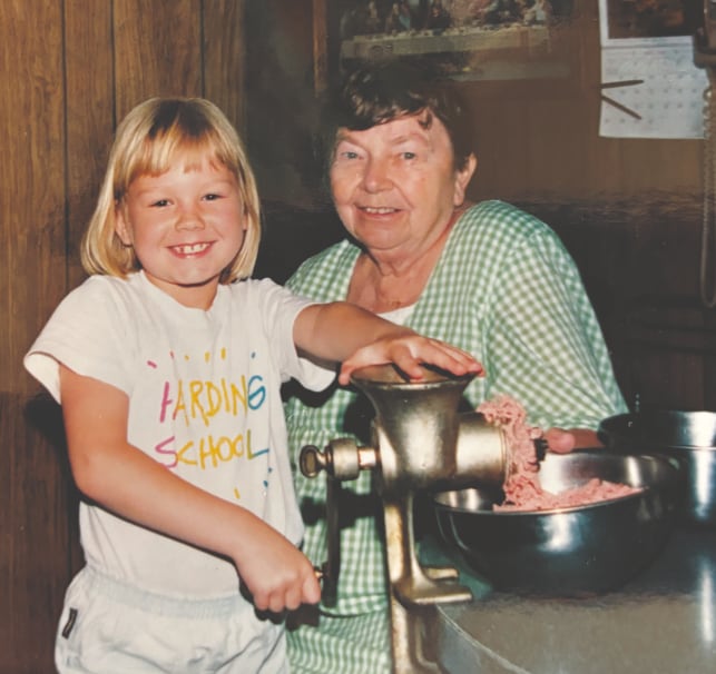 Kate Ayers with Grandma Zaugra