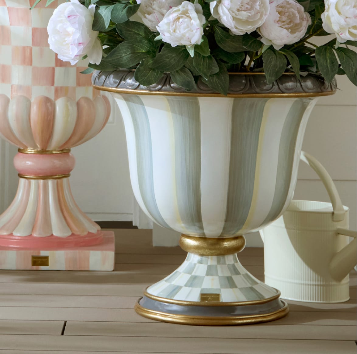 sterling stripe urn
