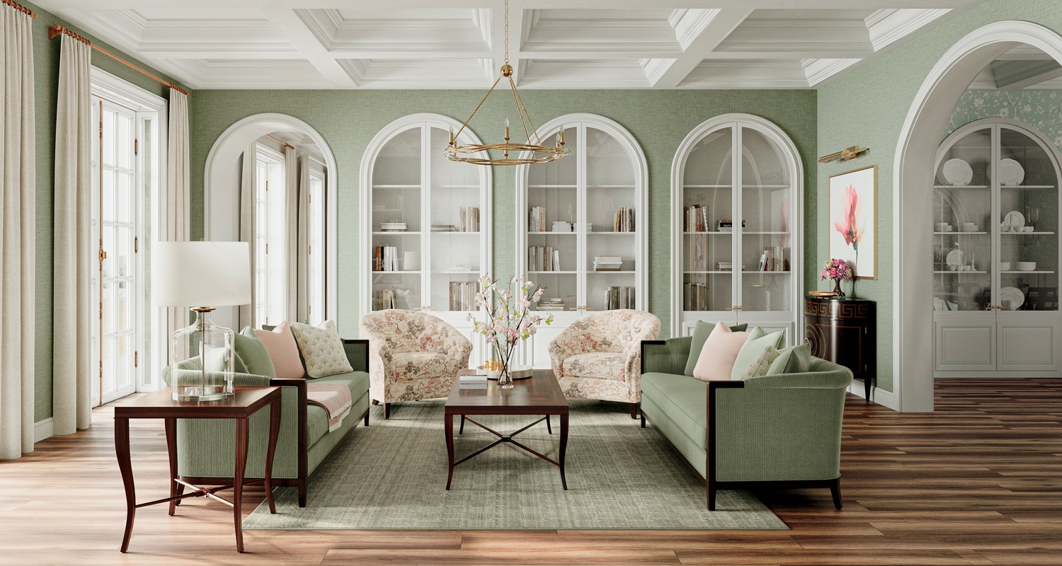 Posh & Peaceful Living Room | Ethan Allen