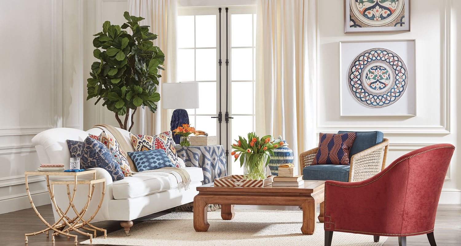A Casually Classic Living Room | Living Room Ideas | Ethan Allen