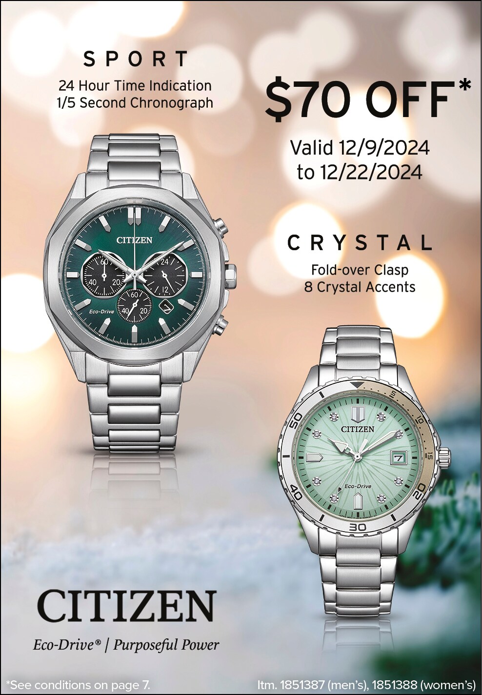 Ad - Citizen watches