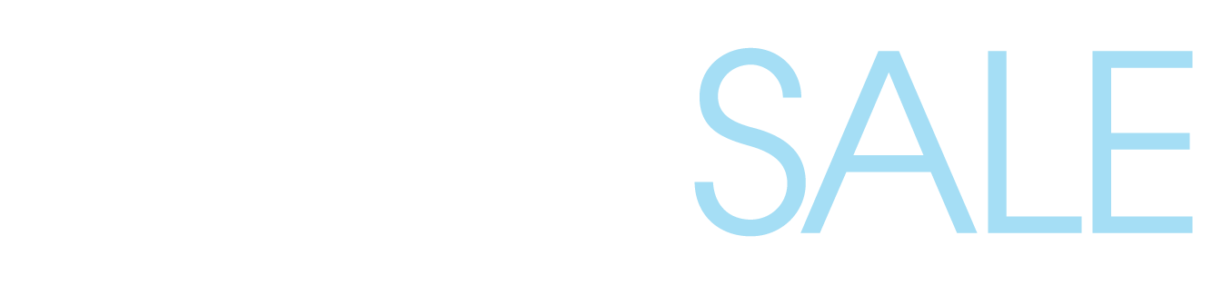 Logo with the text "Lab Day Sale" in blue and black script