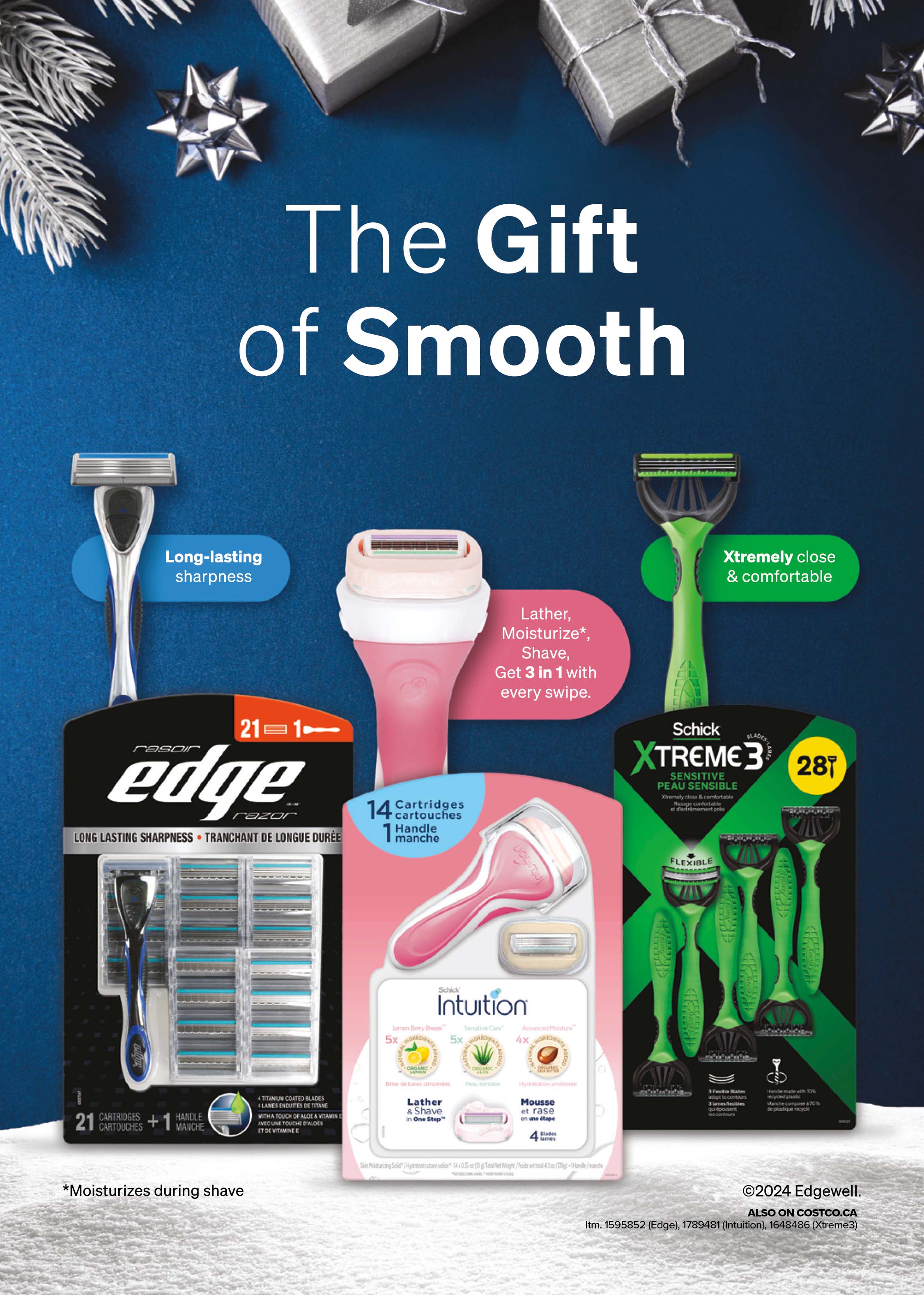 Ad - Schick Edgewell razors