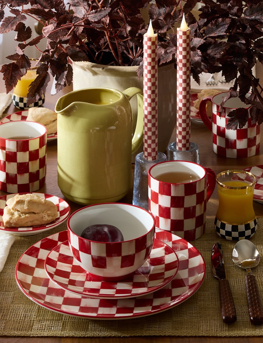 MACKENZIE-CHILDS セラミックトレイ、装飾、食器 Amazon.com