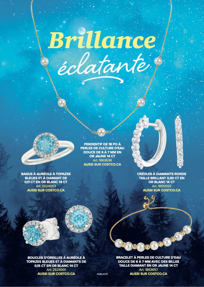 Ad - Collection de bijoux Costco