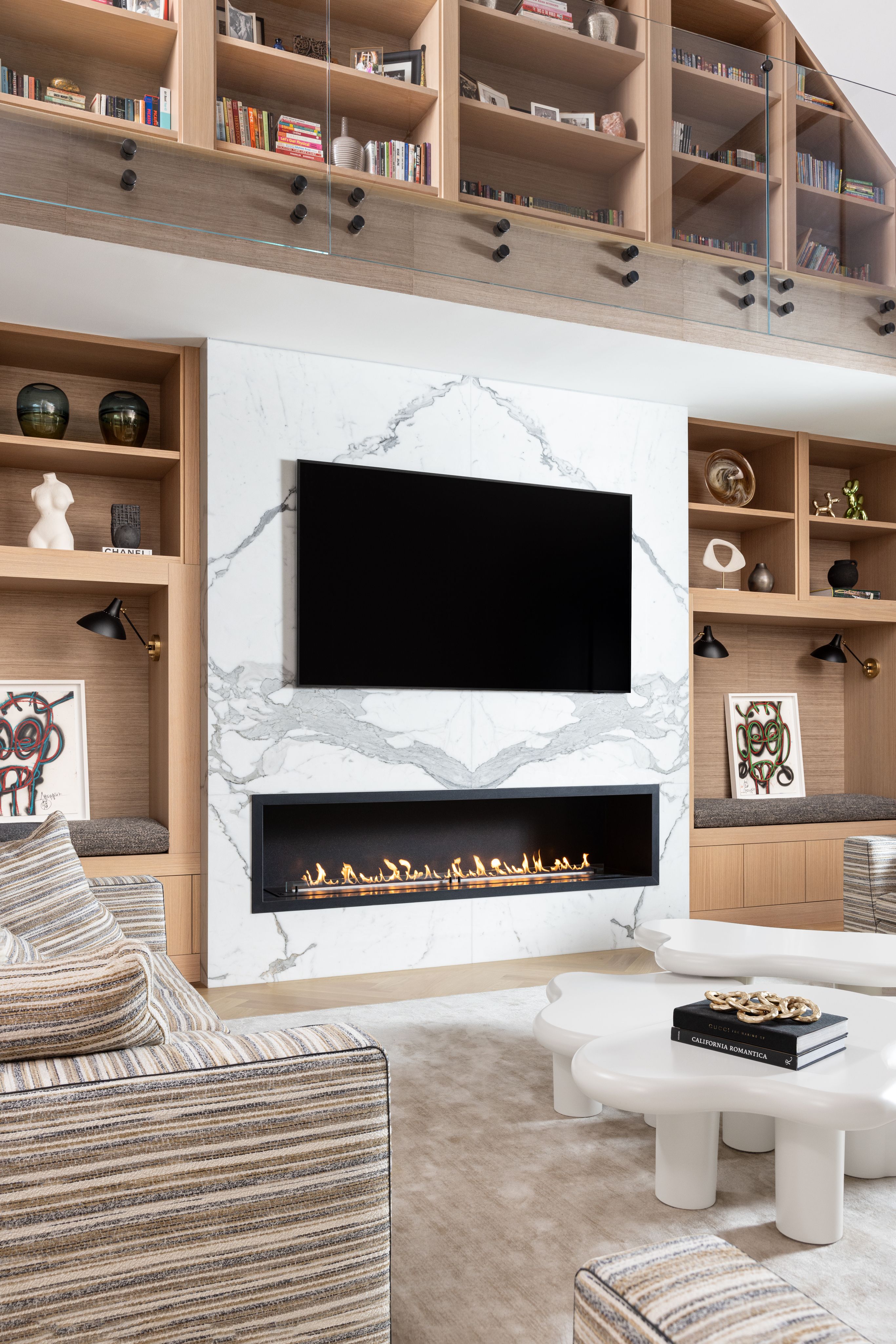 13 Fireplace Design Ideas Using Natural Stone – Artistic Tile, image size:2733x4096