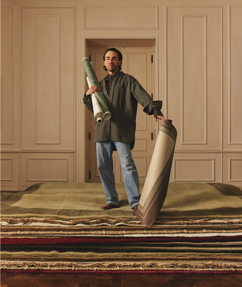 Wilcox Two-Toned Wool Rug by Jake Arnold