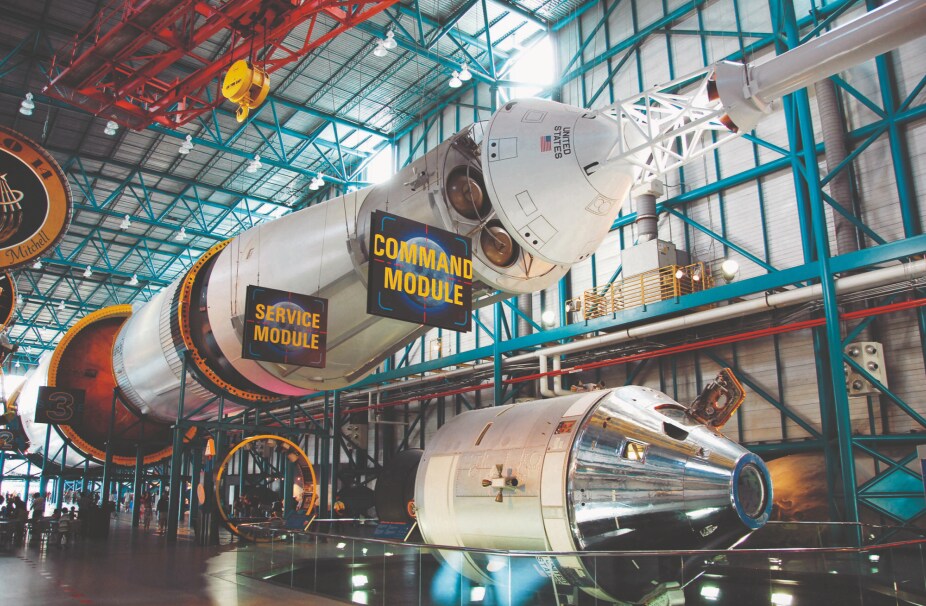 La fusée Saturn V au Kennedy Space Center sur Merritt Island, Floride