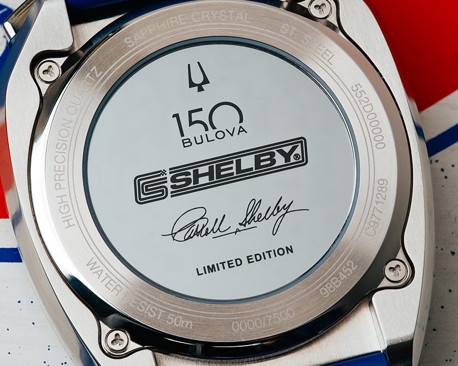Blue Dial HNBR Rubber SHELBY® Racer Chronograph 98B452 | Bulova
