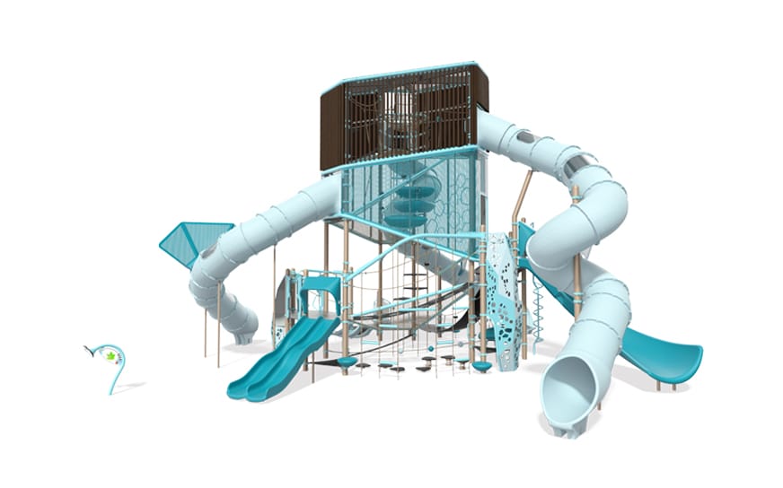 Climbing Tower and Slide - Volo Aire™ Inclusive Play Structure