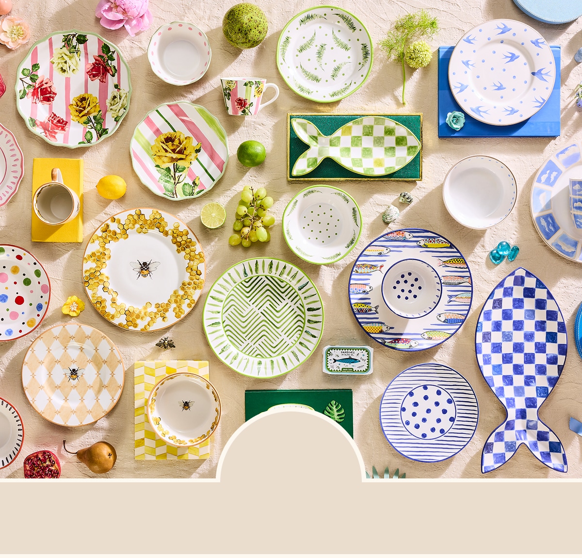 マッケンジーチャイルズ　トレイ　オーバル MacKenzie-Childs | Hand-painted ceramics, dinnerware