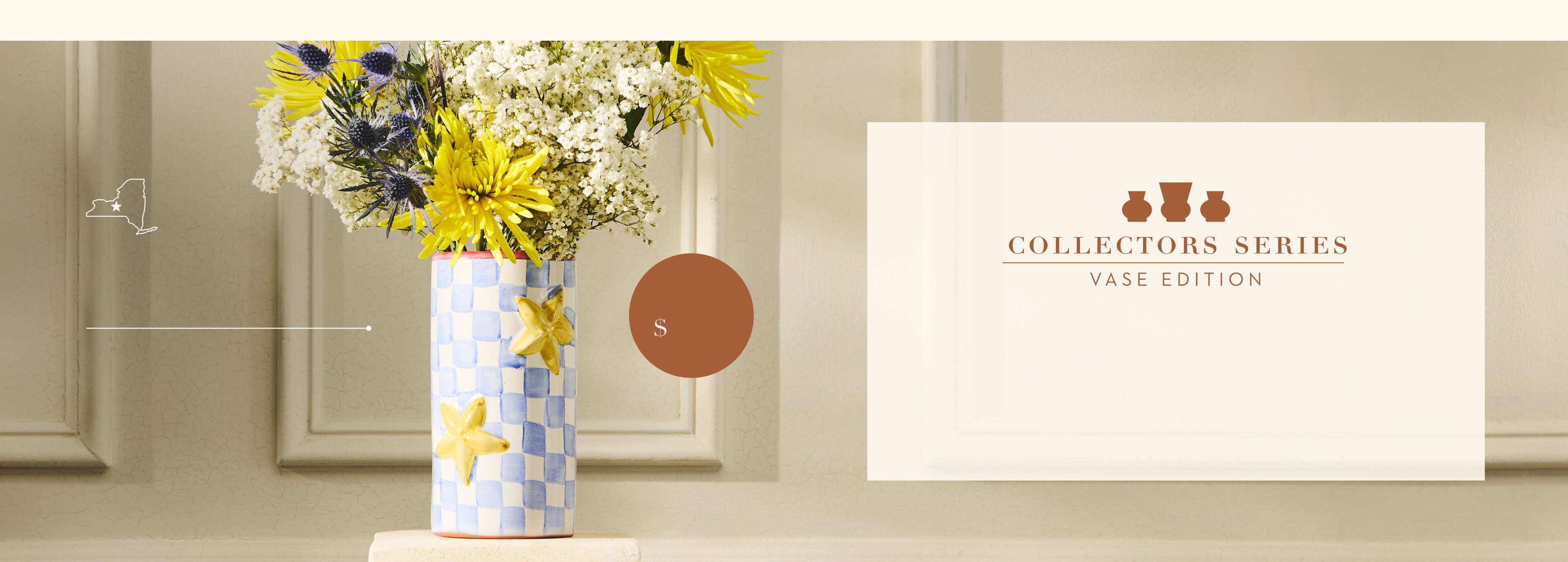 Our newest collectible series is bringing you a hand-crafted vase every month of year made in Aurora, NY! Shop the star vase under $150 perfect for 4th of July Entertaining