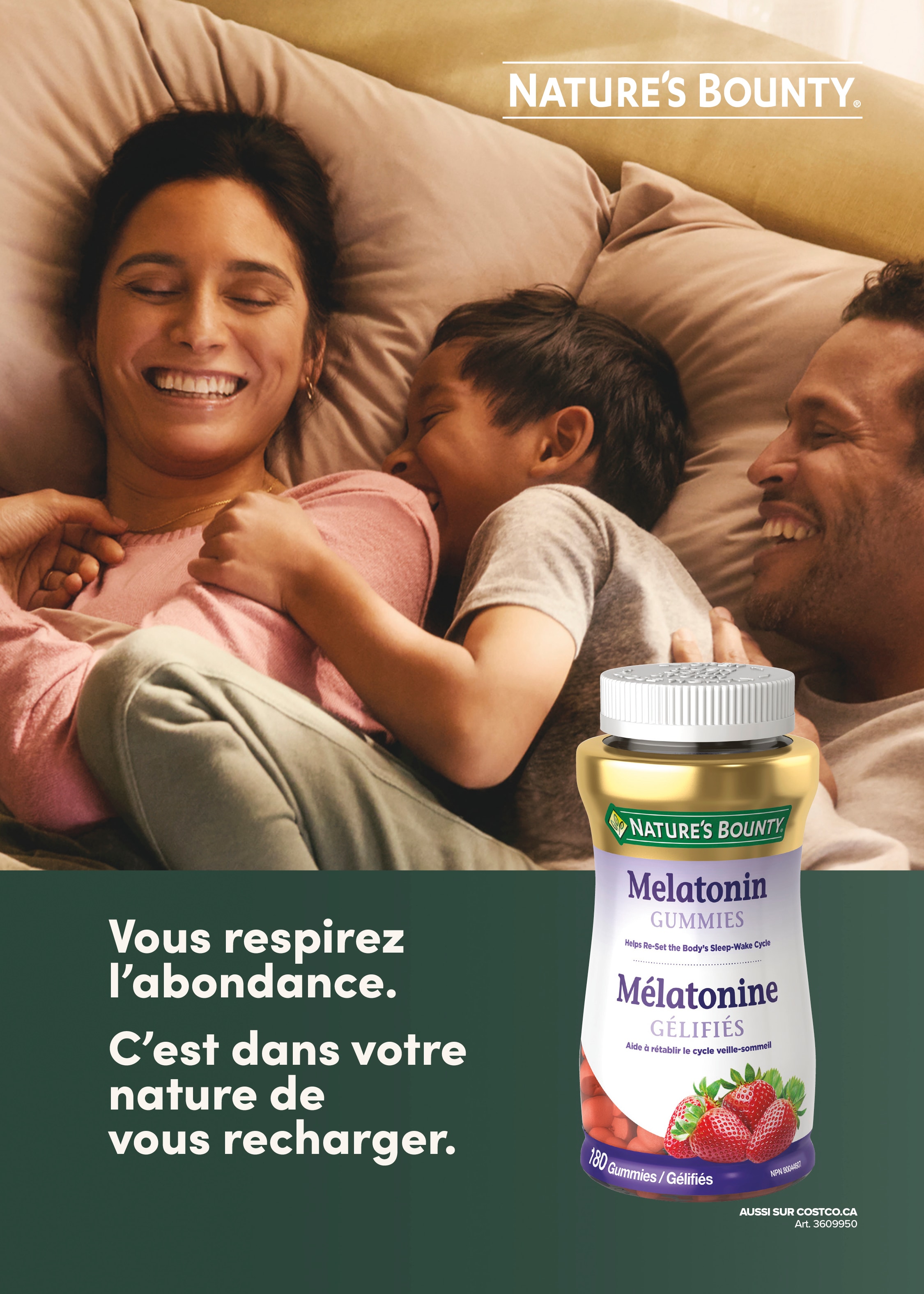 Ad - Mélatonine Nature's Bounty