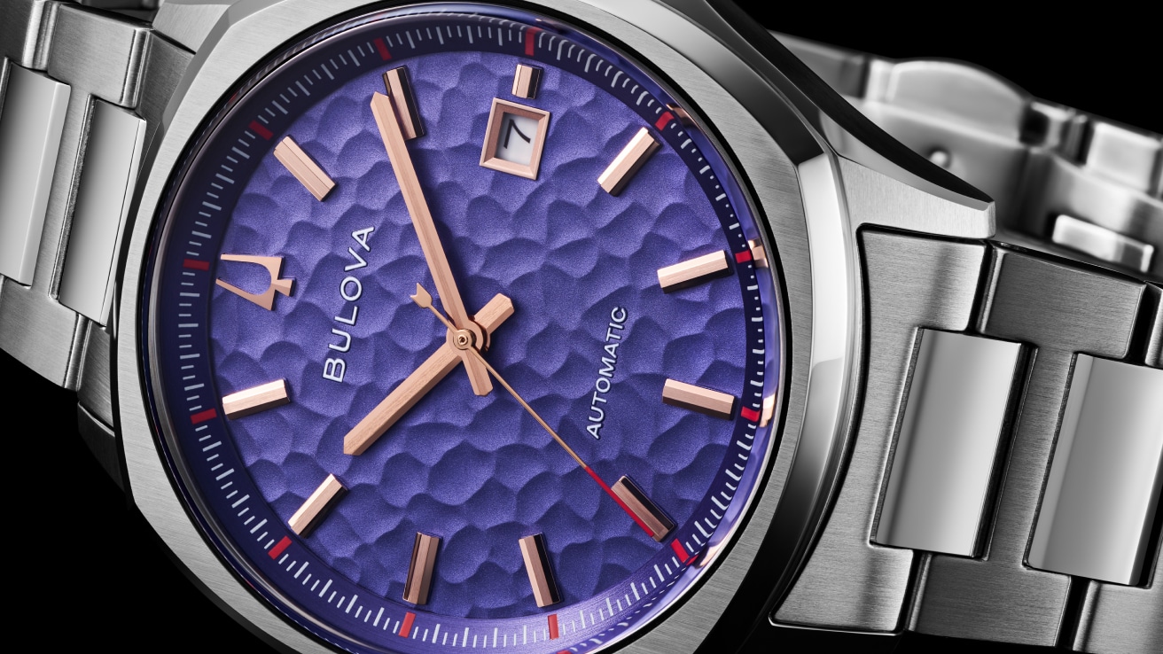 Purple Dial Stainless Steel Bracelet NYC 96B484 | Bulova