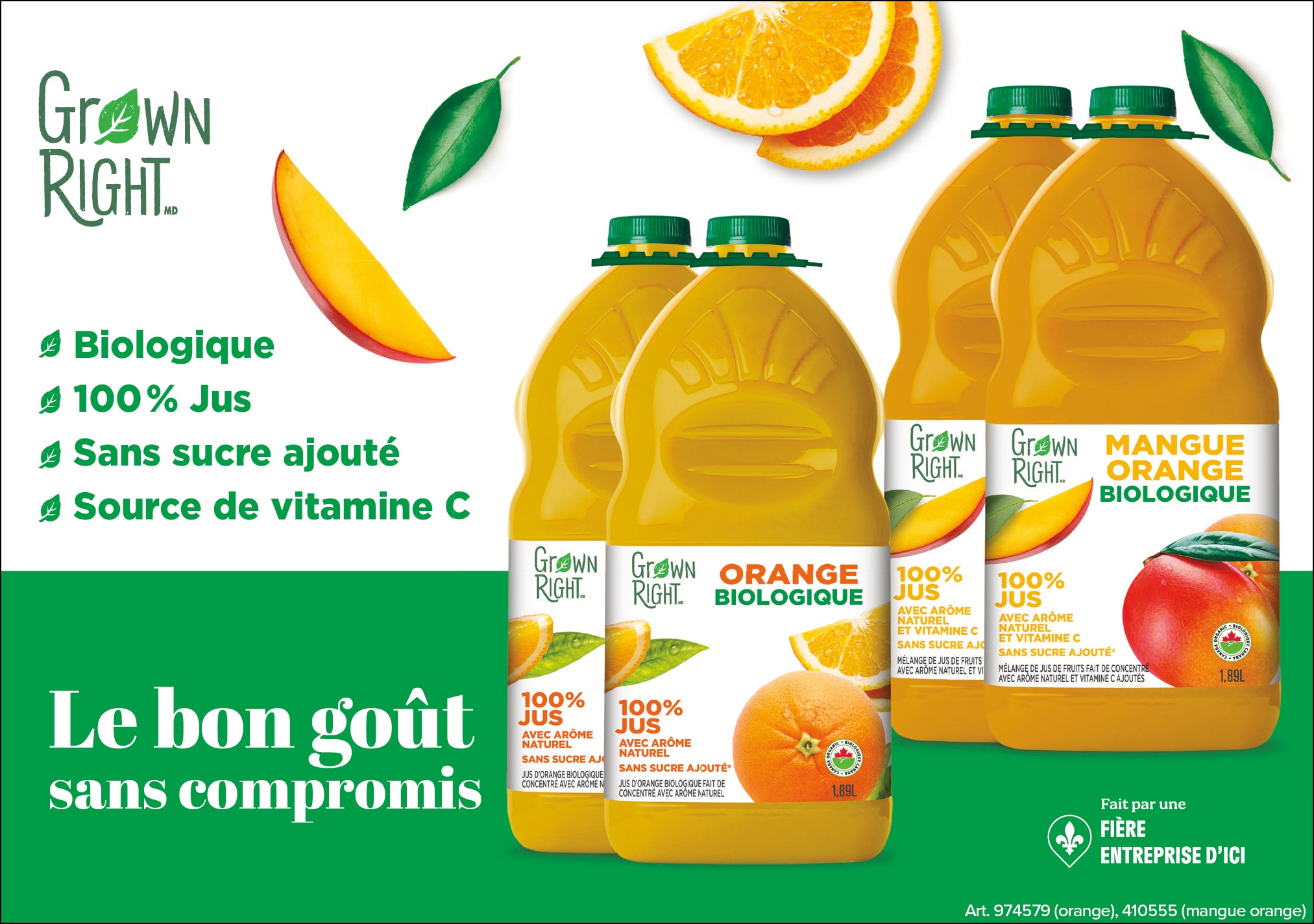 Ad -  Jus Orange Mangue Lassonde