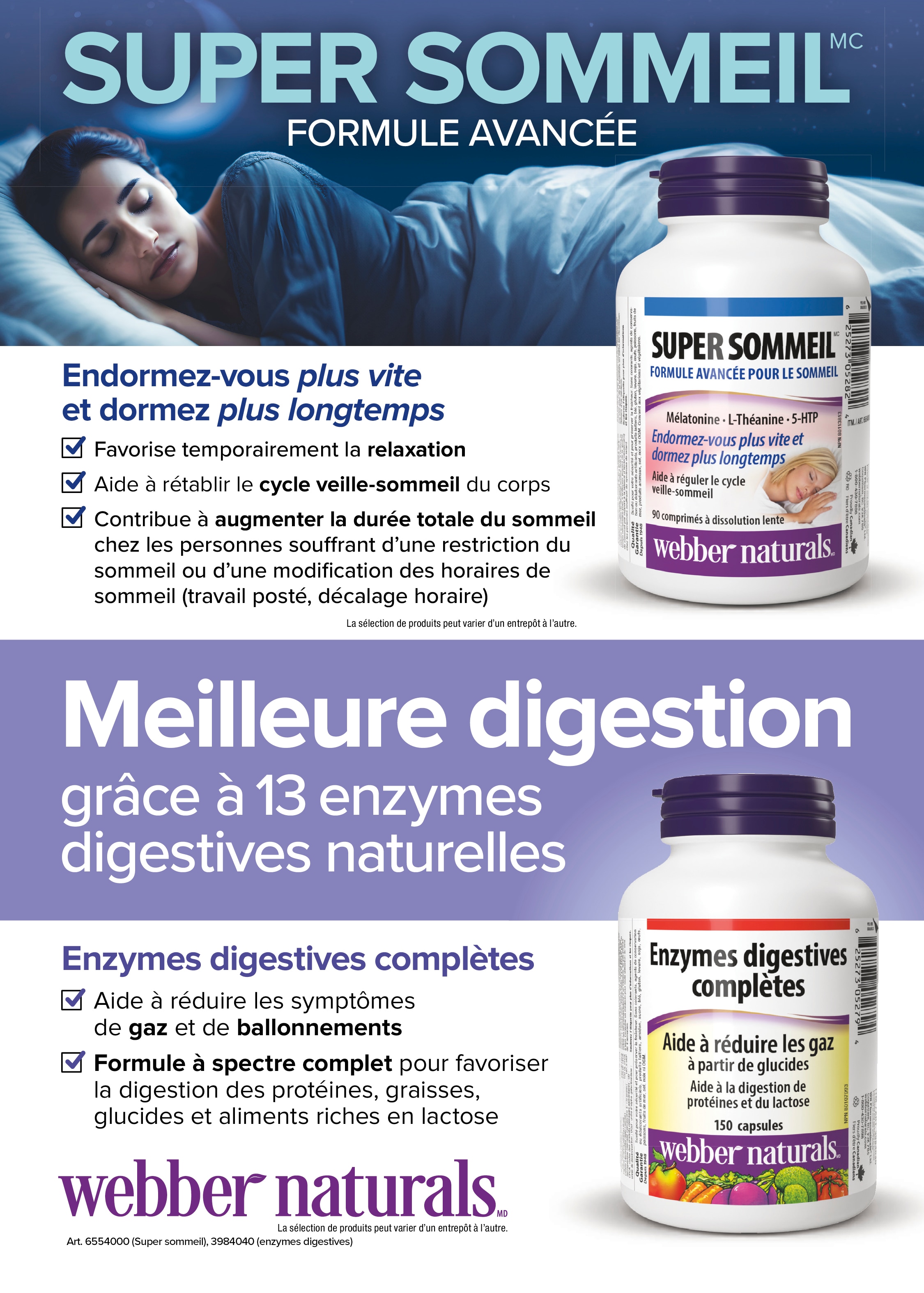 Ad - Suppléments Webber Naturals Pharma