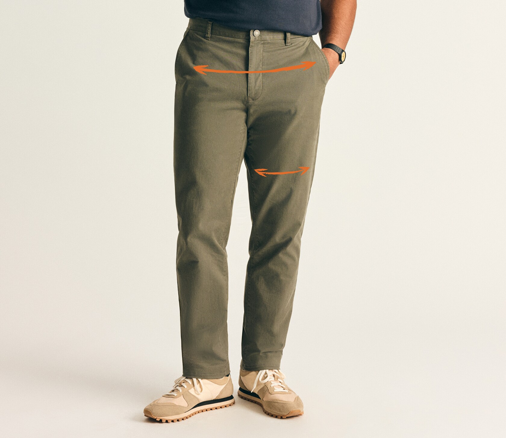 Pantalon Chino Stretch Toile Ultralégère Bleu Marine Maxfort Du 52fr Au 88fr P Image 31919 Grande