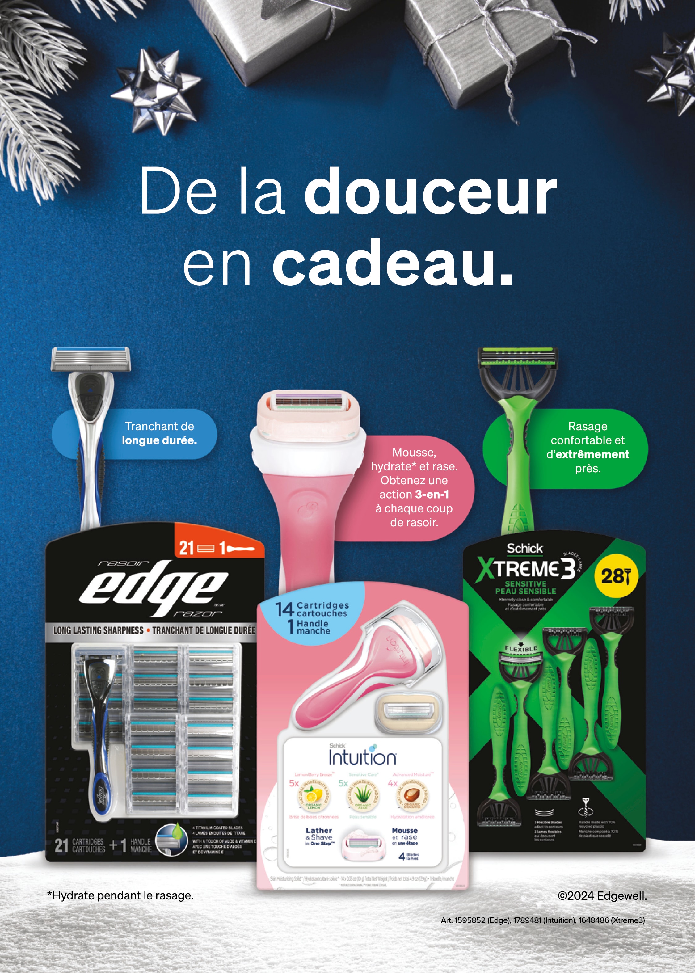 Ad - Schick Edgewell razors