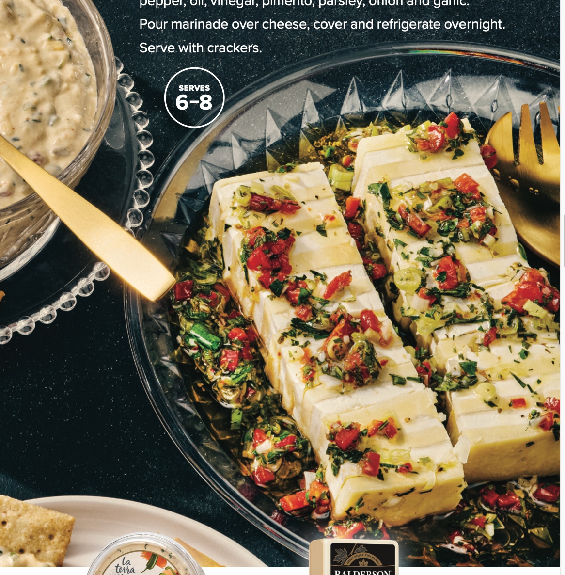 Festive Marinated Cheese