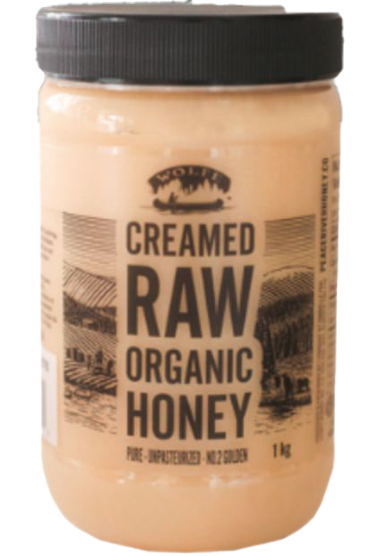 Wolfe Creamed Raw Organic Honey