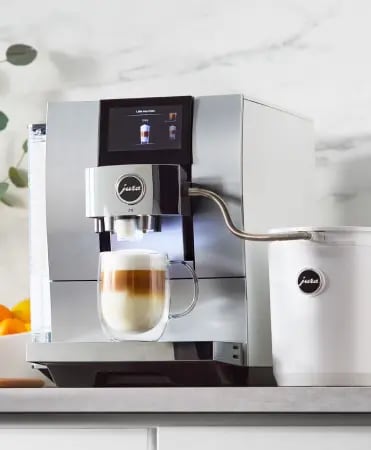 JURA Z10 Automatic Coffee Machine in Aluminum White