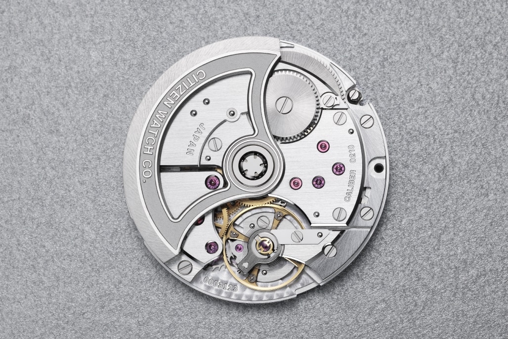 The CITIZEN Caliber 0210 Black Dial Stainless Steel Bracelet