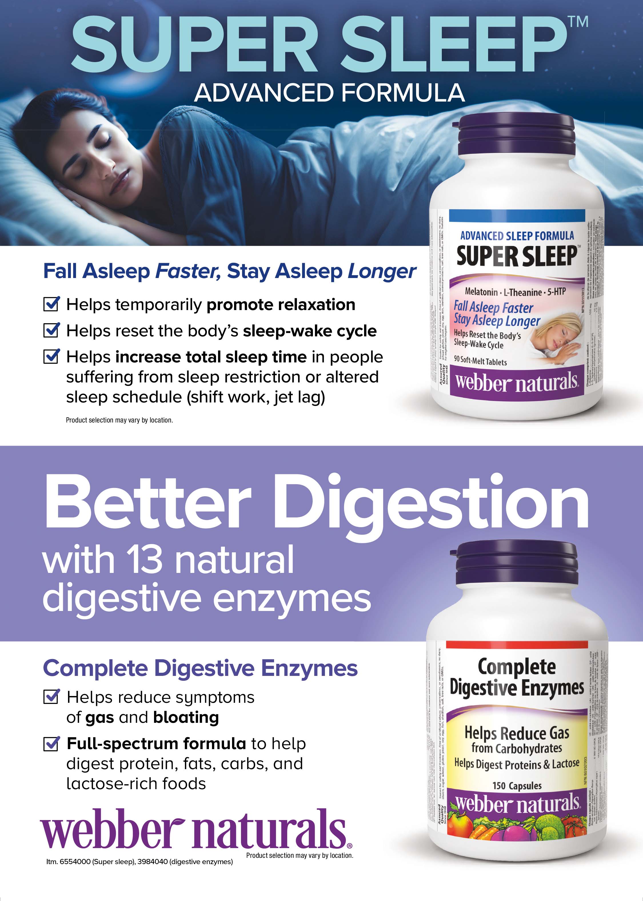 Ad - Webber Naturls Pharma supplements