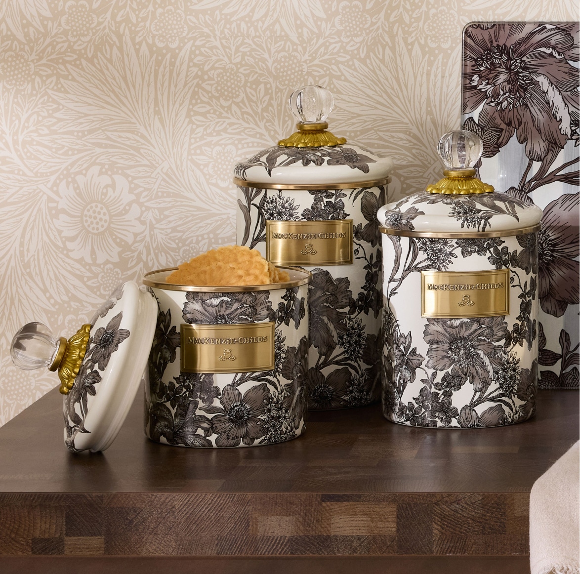 sterling english garden canisters