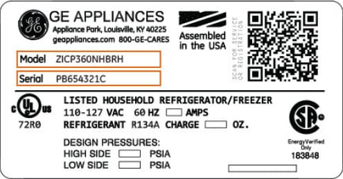 Model and Serial Number Finder | Monogram Appliances