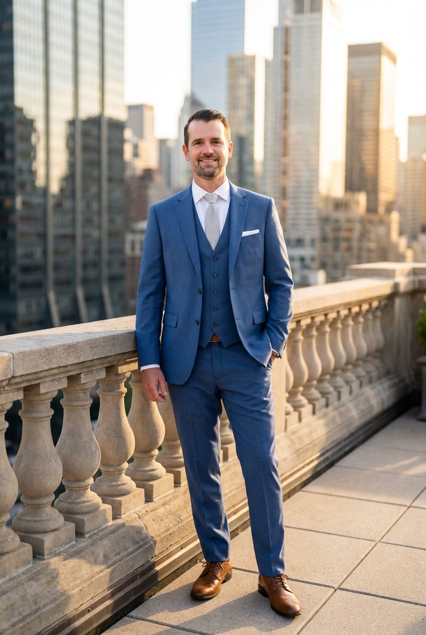 princess polly baby blue dress The 5 Best Shirts To Wear With A Blue Suit