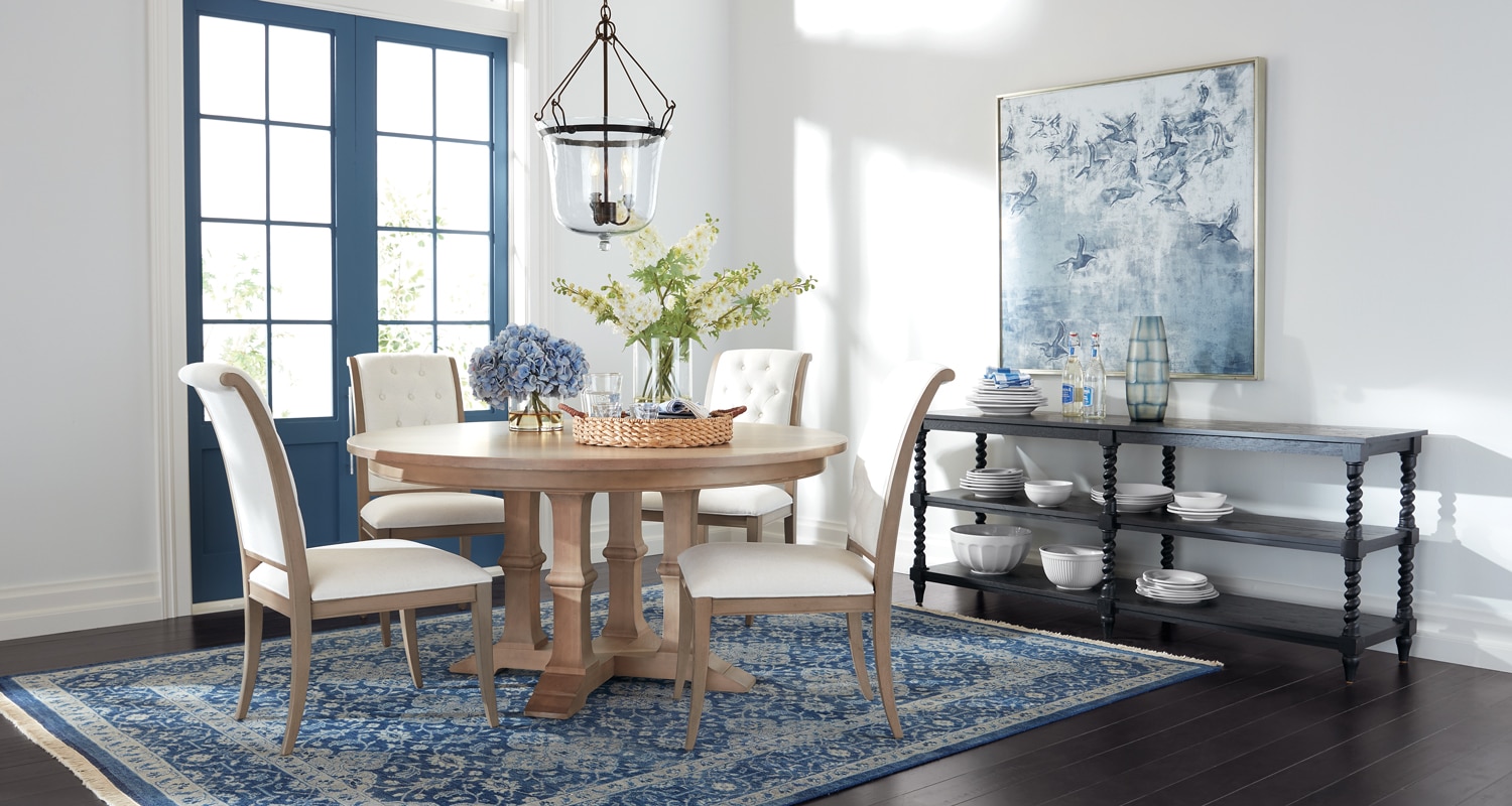 Country Air Classic Light Blue Dining Room Nook | Ethan Allen