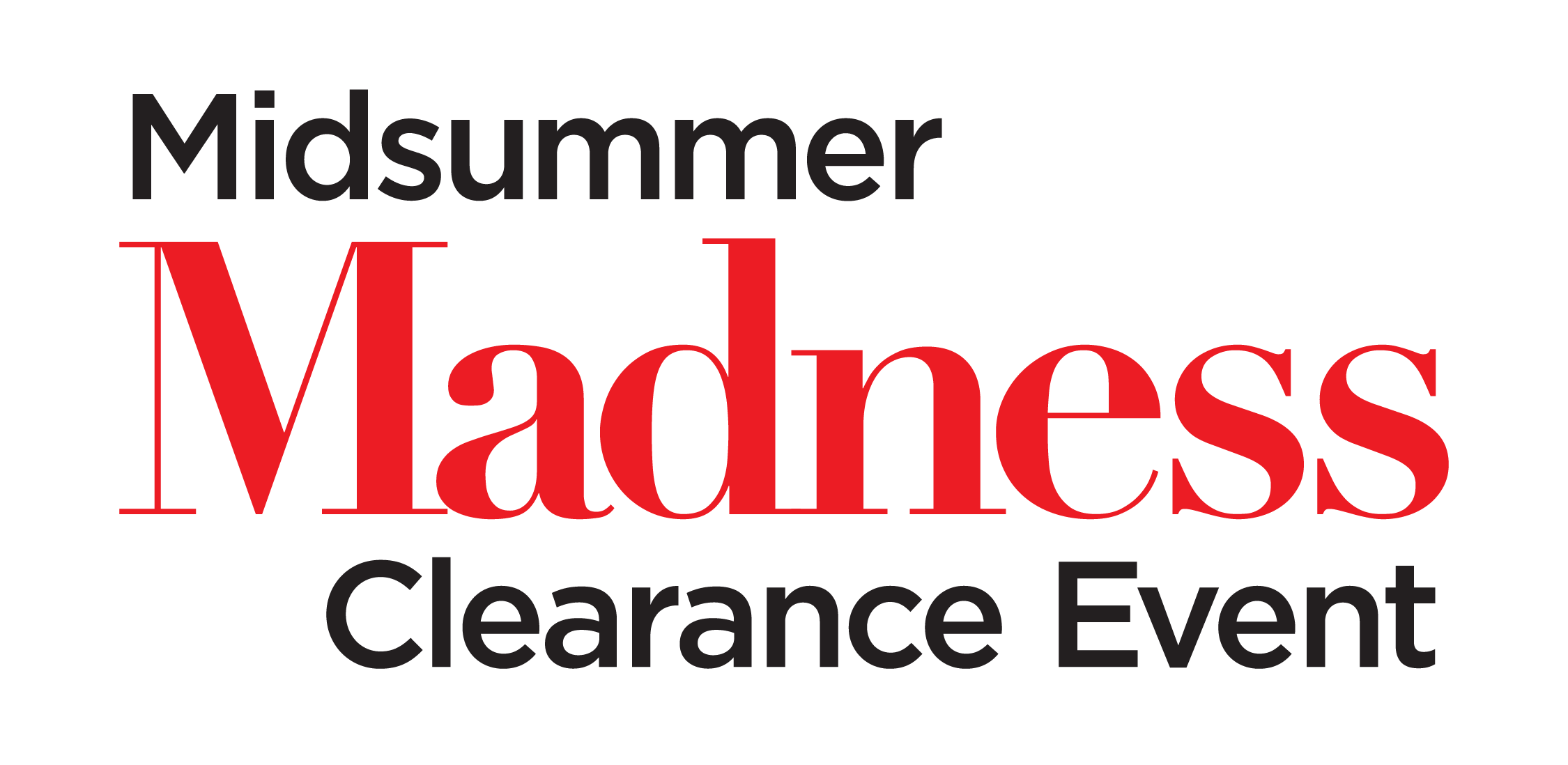 Logo of "Madness" in red stylized text with subtitle "Communications Music"
