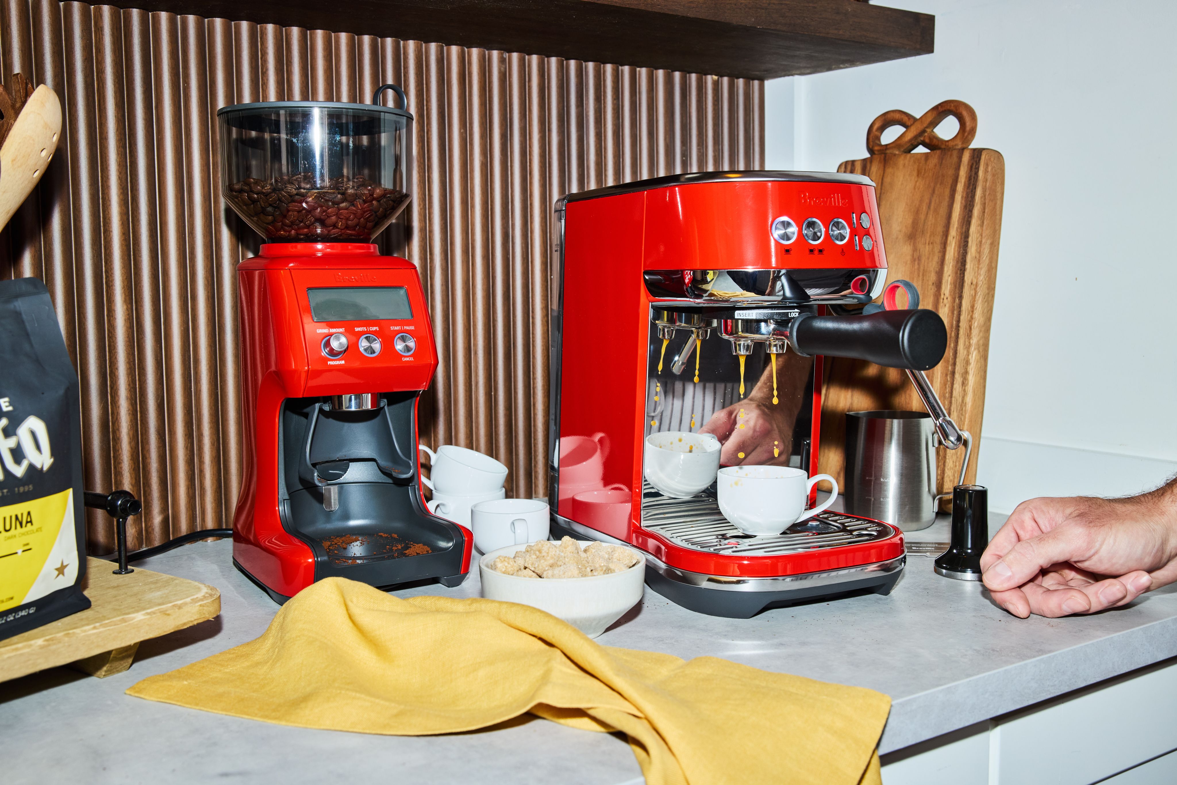 Breville Bambino Plus Espresso Machine in Stainless Steel | Sur La