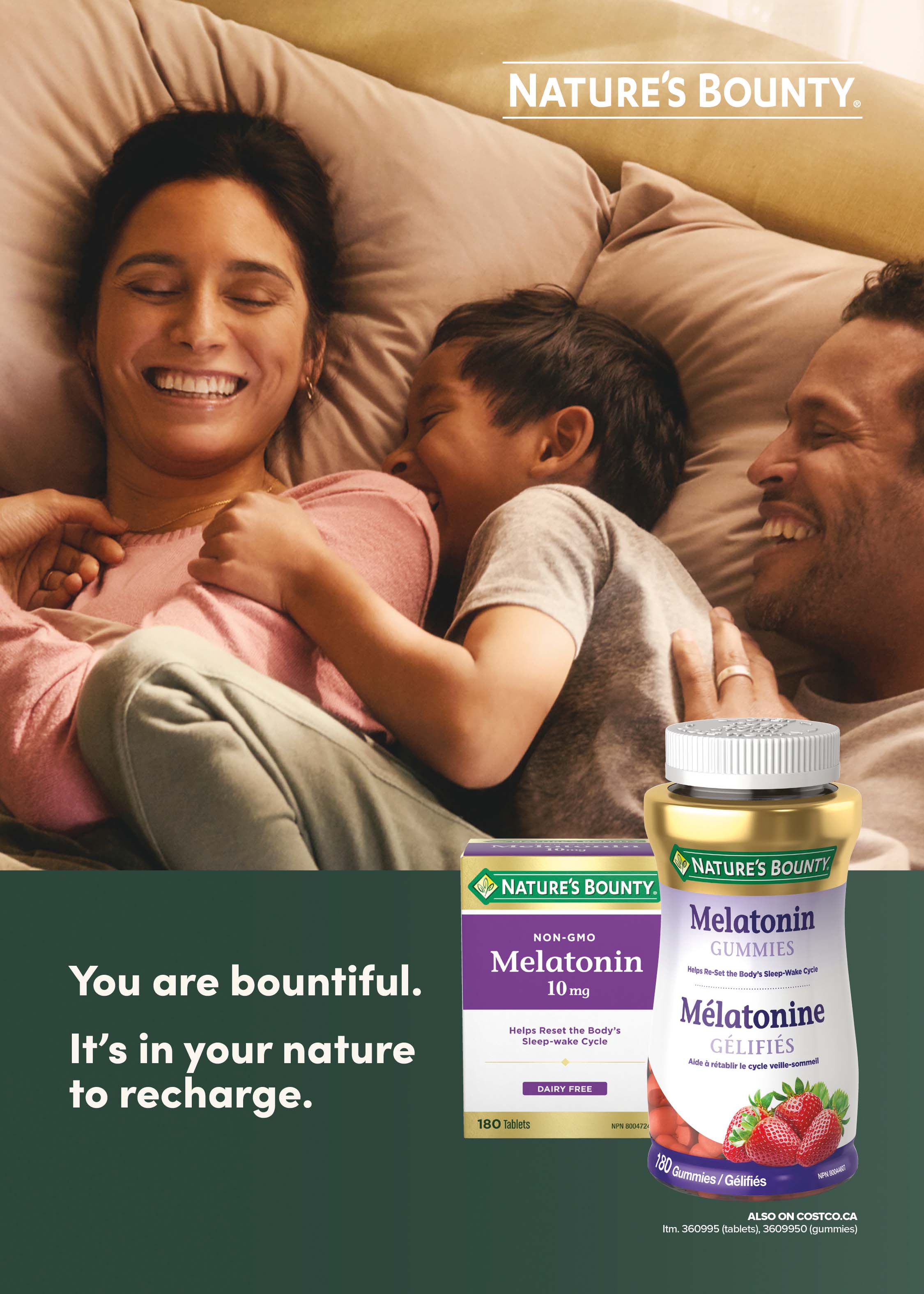 Ad - Nature's Bounty Melatonin