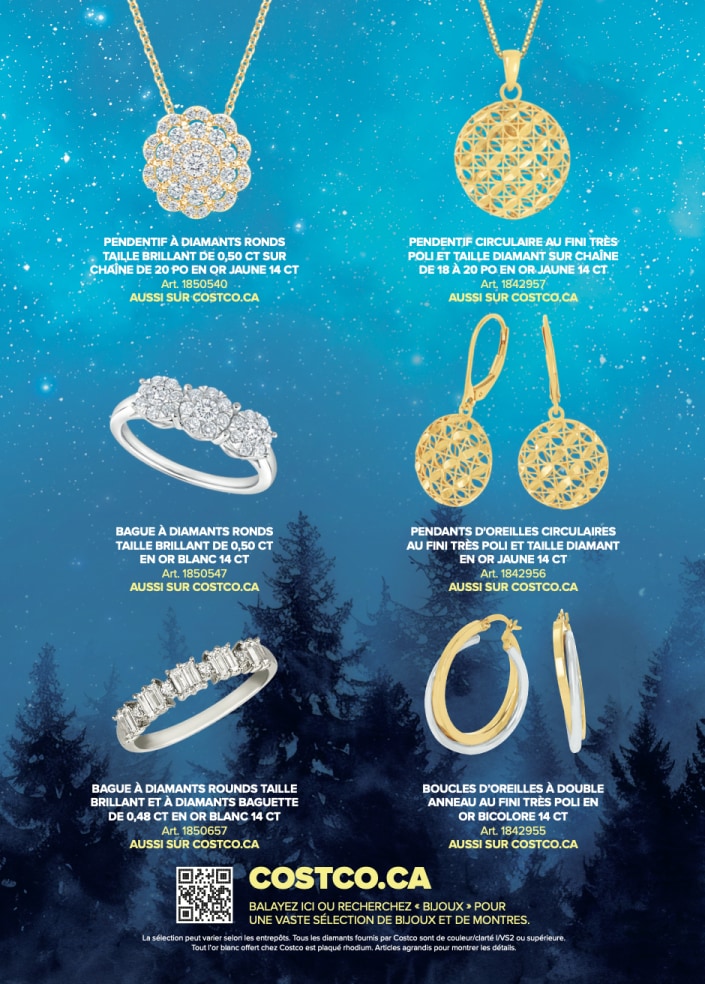 Ad - Collection de bijoux Costco